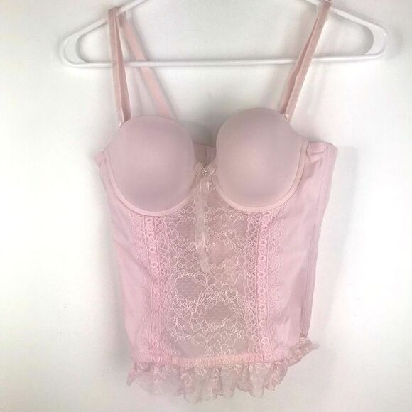 Wacoal  Pink Corset Baby Doll Sexy Shapewear - Picture 1 of 12